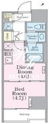 クレストコート蔵前レジデンス 1202 間取り図