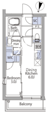 イプセ代々木上原レジデンス 303 間取り図