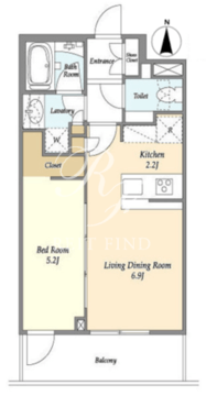 ラティエラ大森西 503 間取り図