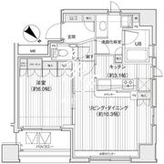 ドゥーエ銀座イースト2 603 間取り図