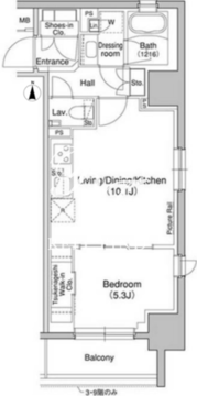 ブリリアンクラス高円寺 1101 間取り図