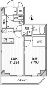 グランパセオ高田馬場 604 間取り図