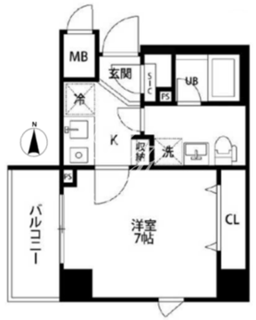 シルフィ田端 403 間取り図