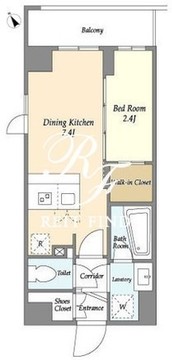 ラドゥセール志茂 210 間取り図