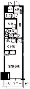 レジディア目白 416 間取り図