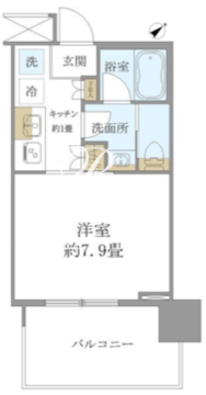 ブリリアタワー浜離宮 1013 間取り図