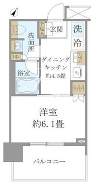 ブリリアタワー浜離宮 1014 間取り図