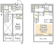 イプセ神楽坂 101 間取り図 ?>