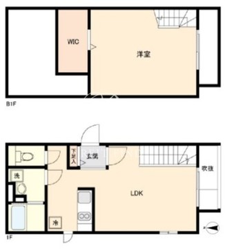 ルクレ三軒茶屋南 103 間取り図