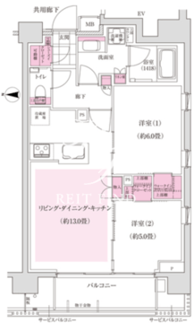 ディームス東陽町 704 間取り図