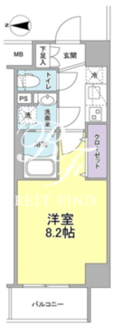 ウィルテラス深川住吉 501 間取り図