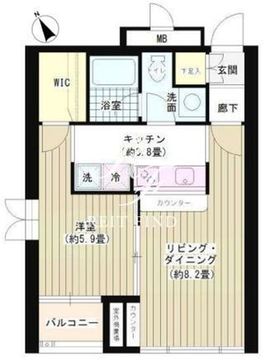 ポラリス 401 間取り図