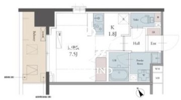 ラグゼナ用賀 1002 間取り図