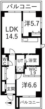 アクティ目黒駅前 1-808 間取り図