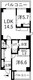 アクティ目黒駅前 1-808 間取り図