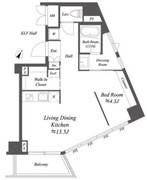 スペーシア麻布十番1 502 間取り図