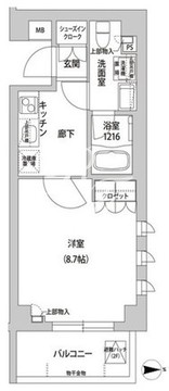 フレアージュ白金台 201 間取り図