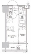 プラウドフラット亀戸ステーションプレイス 906 間取り図