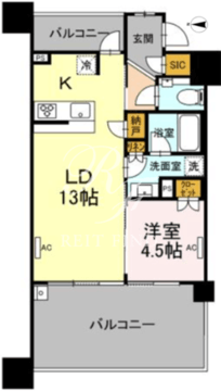 セントラルレジデンス東中野 801 間取り図