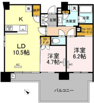 セントラルレジデンス東中野 603 間取り図