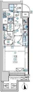 ルクレ木場親水公園 401 間取り図