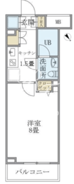 KDXレジデンス西新宿 803 間取り図