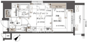 ズーム西五反田 1104 間取り図