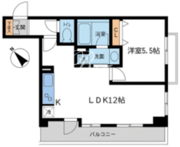ルクレ初台 207 間取り図
