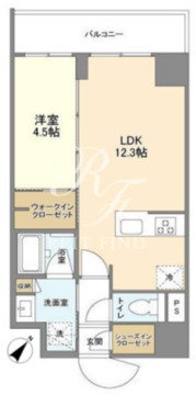 ブランシエスタ浅草千束 205 間取り図