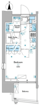 ルフォンプログレ品川大井 401 間取り図