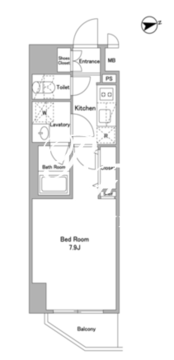 アスール北上野 903 間取り図