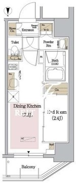 アーバネックス新御徒町 804 間取り図