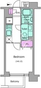 レジディア新宿イースト2 402 間取り図