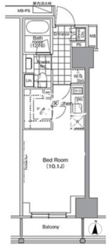 パークハビオ門前仲町 803 間取り図