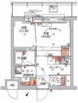 ハーモニーレジデンス神楽坂ヒルズサード 309 間取り図