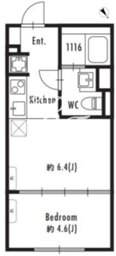 グランパセオ駒場東大前 202 間取り図