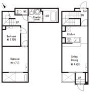 グランパセオ駒場東大前 204 間取り図 ?>