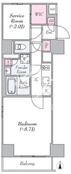 ログ板橋区役所前 201 間取り図