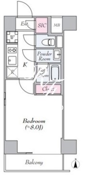 ログ板橋区役所前 1201 間取り図