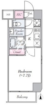 ログ板橋区役所前 403 間取り図