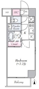 ログ板橋区役所前 703 間取り図