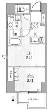 シーズンフラッツ両国 201 間取り図