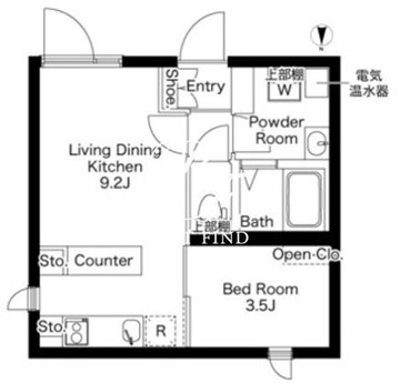 カーサフィオーレ日暮里 302 間取り図