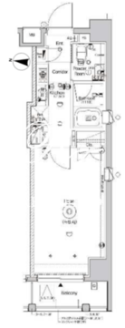 シーフォルム森下2 801 間取り図