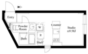 レクス武蔵小山 501 間取り図 ?>
