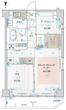 ブライズ神楽坂DUE 203 間取り図