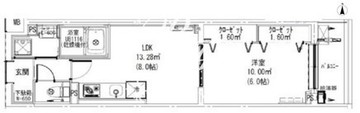 リーフヴィレッジ新宿若松 406 間取り図