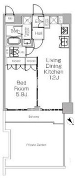 プラウドフラット三軒茶屋2 106 間取り図