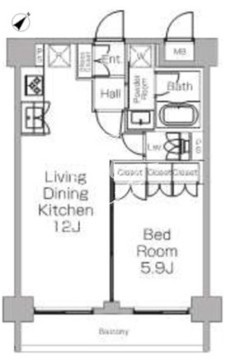 プラウドフラット三軒茶屋2 110 間取り図