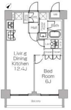 プラウドフラット三軒茶屋2 112 間取り図